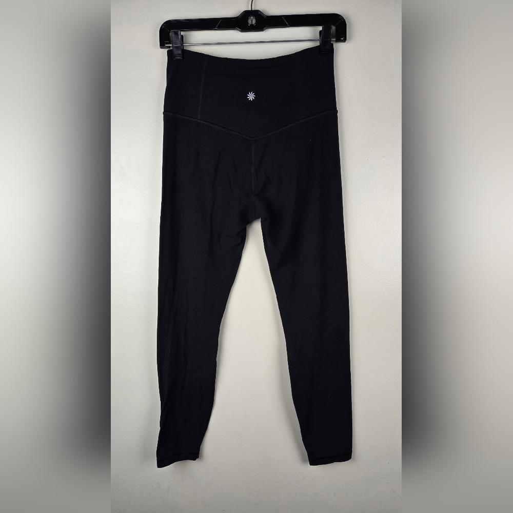 Athleta Classic High Rise 7/8 Black Leggings Size SP - Picture 4 of 4